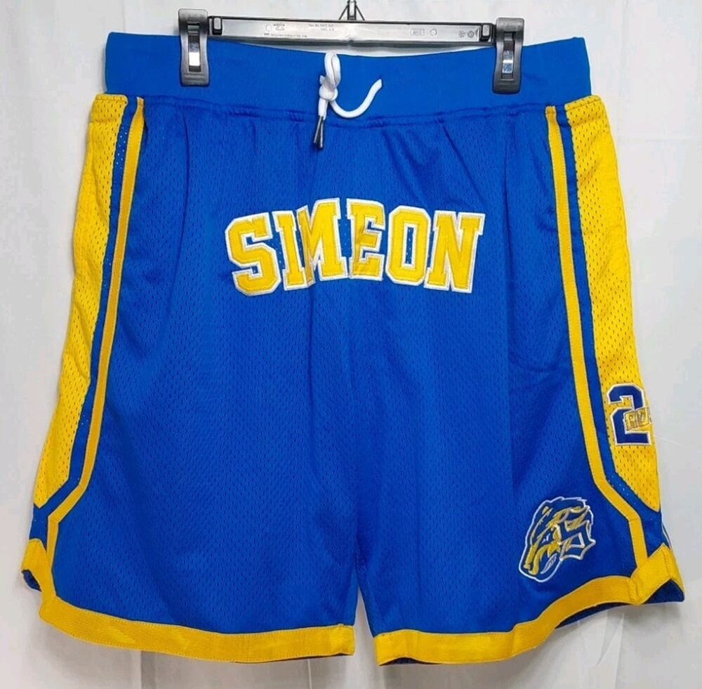 Headgear Classics 2XL Blue Derrick Rose #25 High School Basketball Shorts #M212